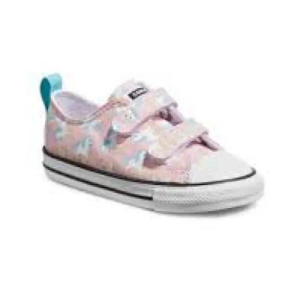 Converse| 5T Pink Unicorn Double Strap Low Top Baby Sneakers - Picture 6 of 6